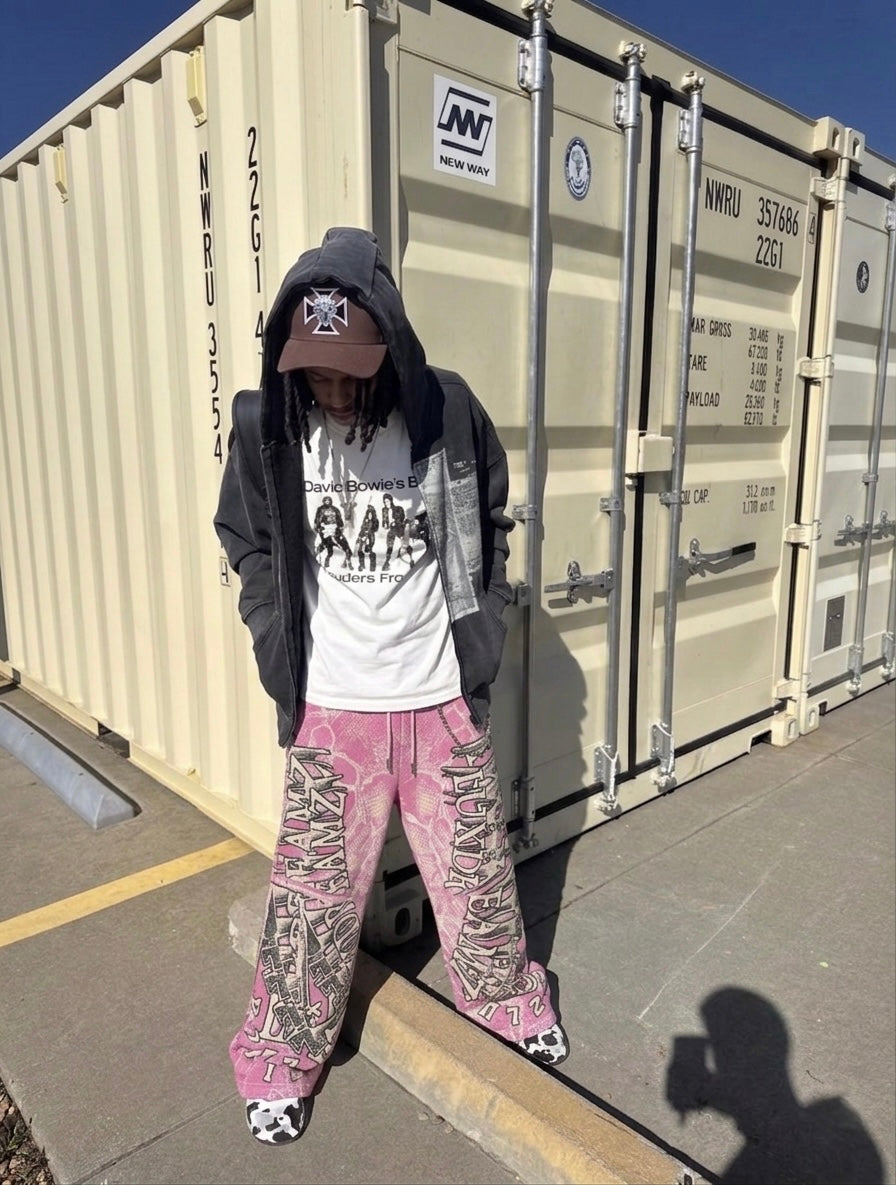 Pink 'Snakeskin' Pants