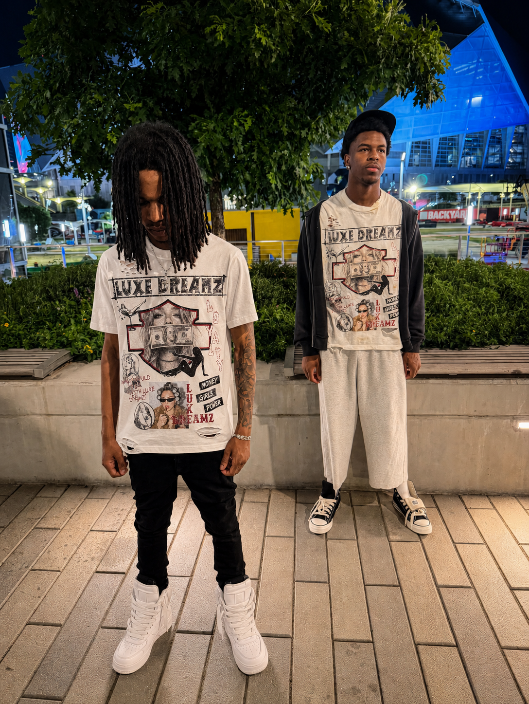 LUXE WHAT WOULD I DO ¿ WHITE TEE