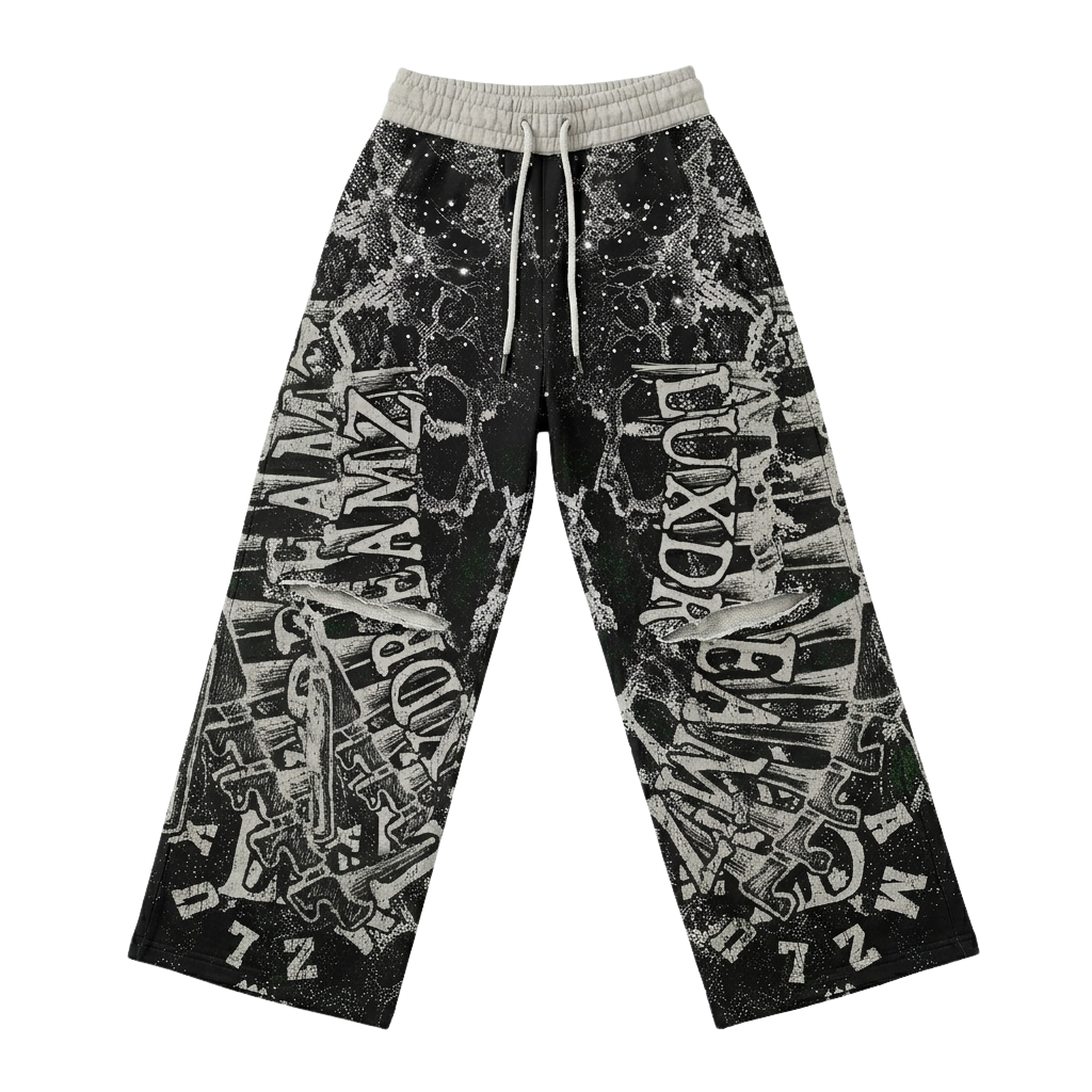 Black 'Snakeskin' Pants