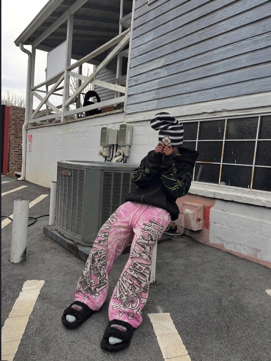 Pink 'Snakeskin' Pants